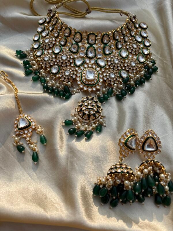 Pavithra Polki Bridal Choker Necklace Set