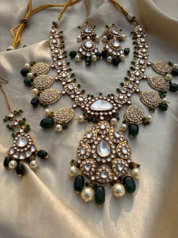 Vedhika Polki Bridal layered Necklace Set