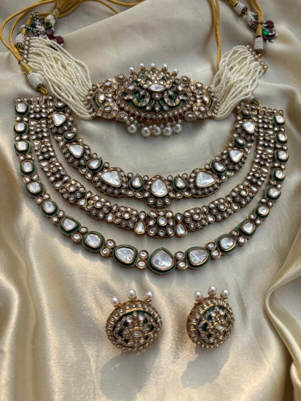 Advaita Polki Bridal Necklace Set