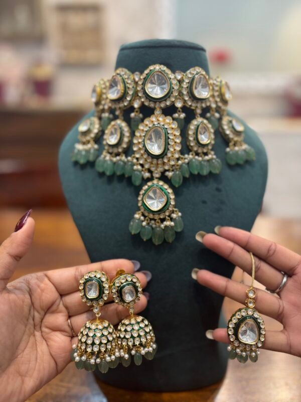 Pranavi Polki Bridal Choker Necklace Set