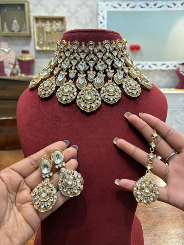 Smriti Polki Bridal Choker Necklace Set