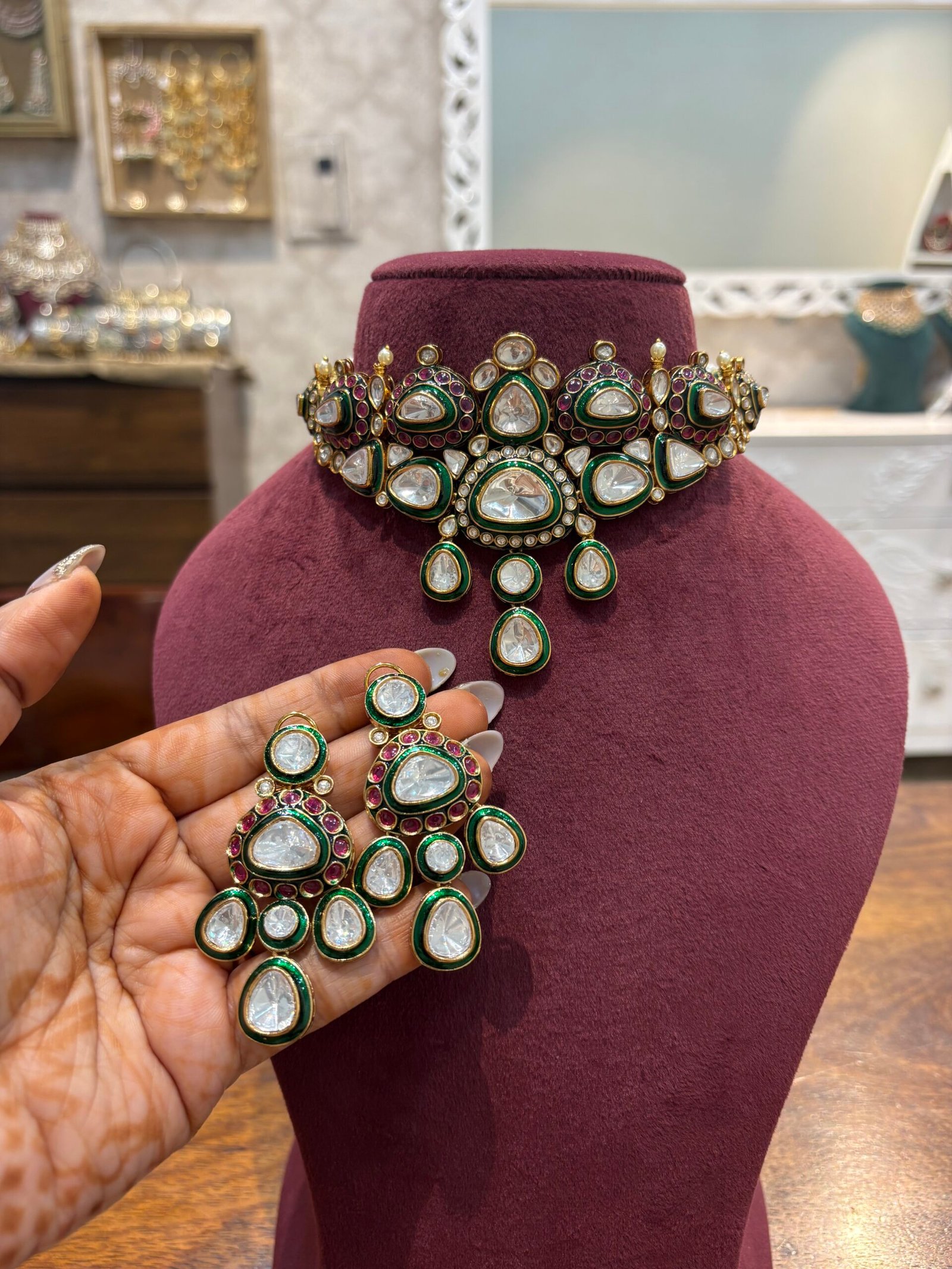 Saisha Polki Choker Set