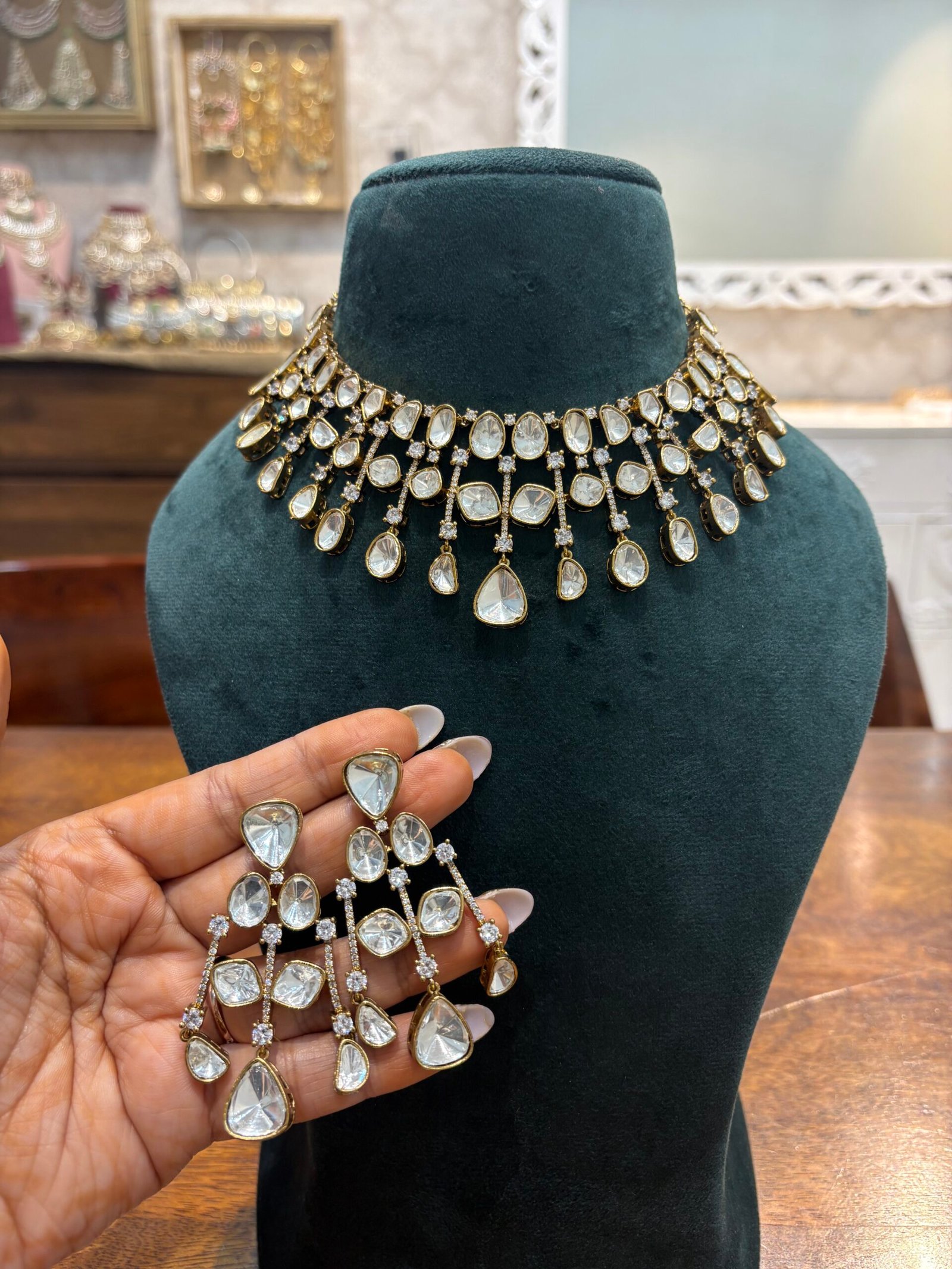 Amarah Polki Necklace Set