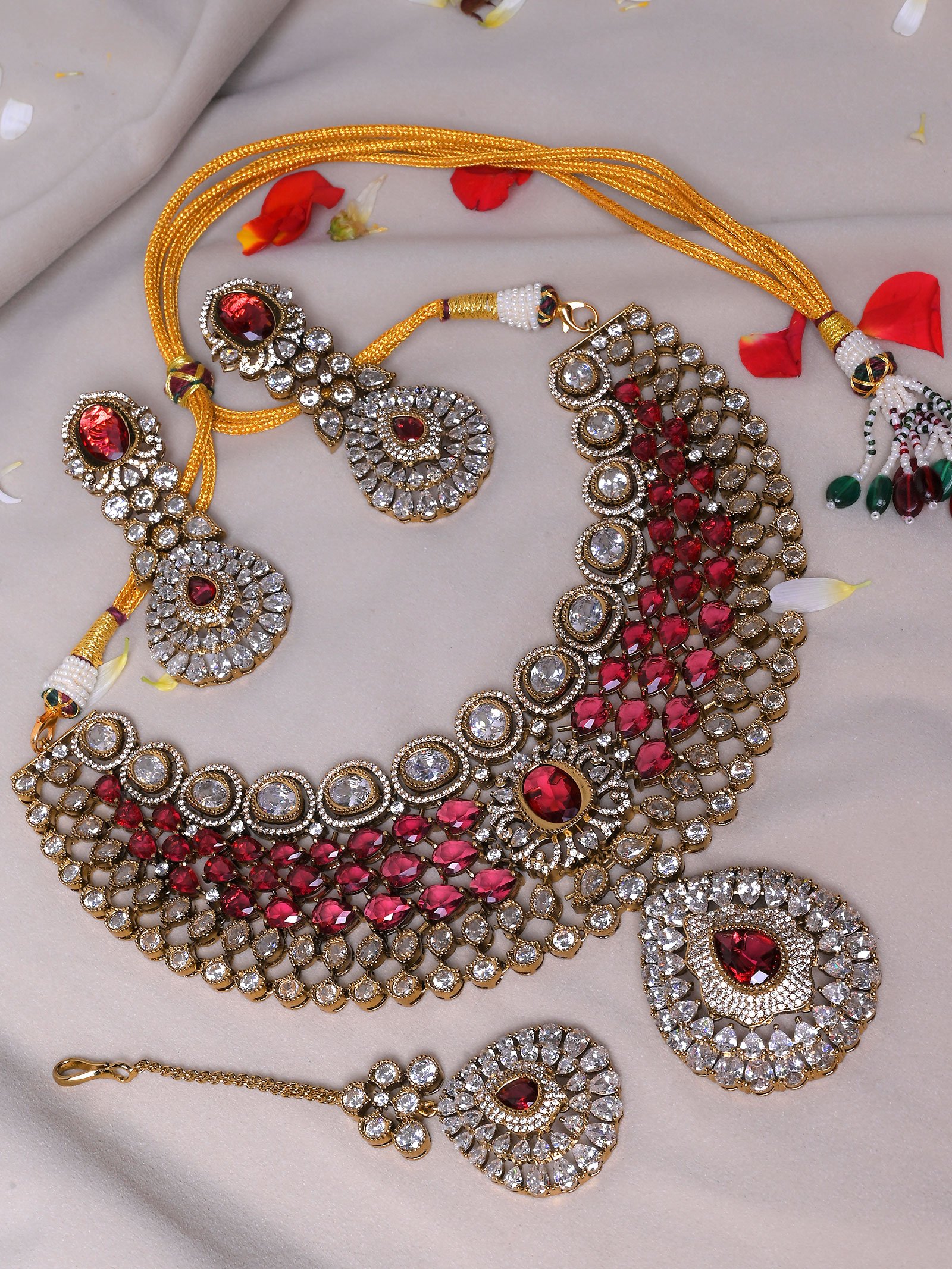 Farnaz Polki Bridal Necklace Set