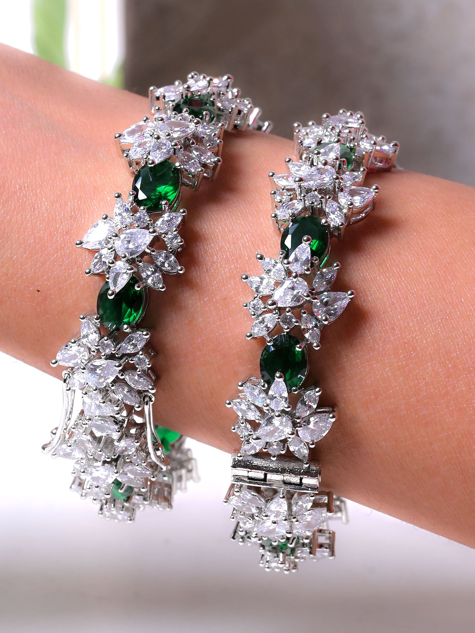 Zelena Diamond Bangles