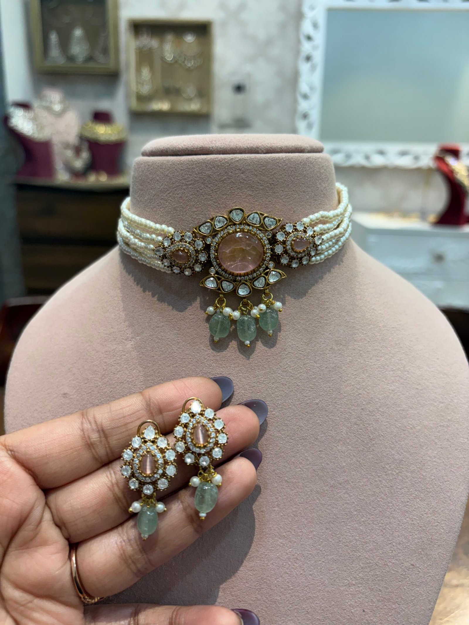 Kanta Polki Choker Set