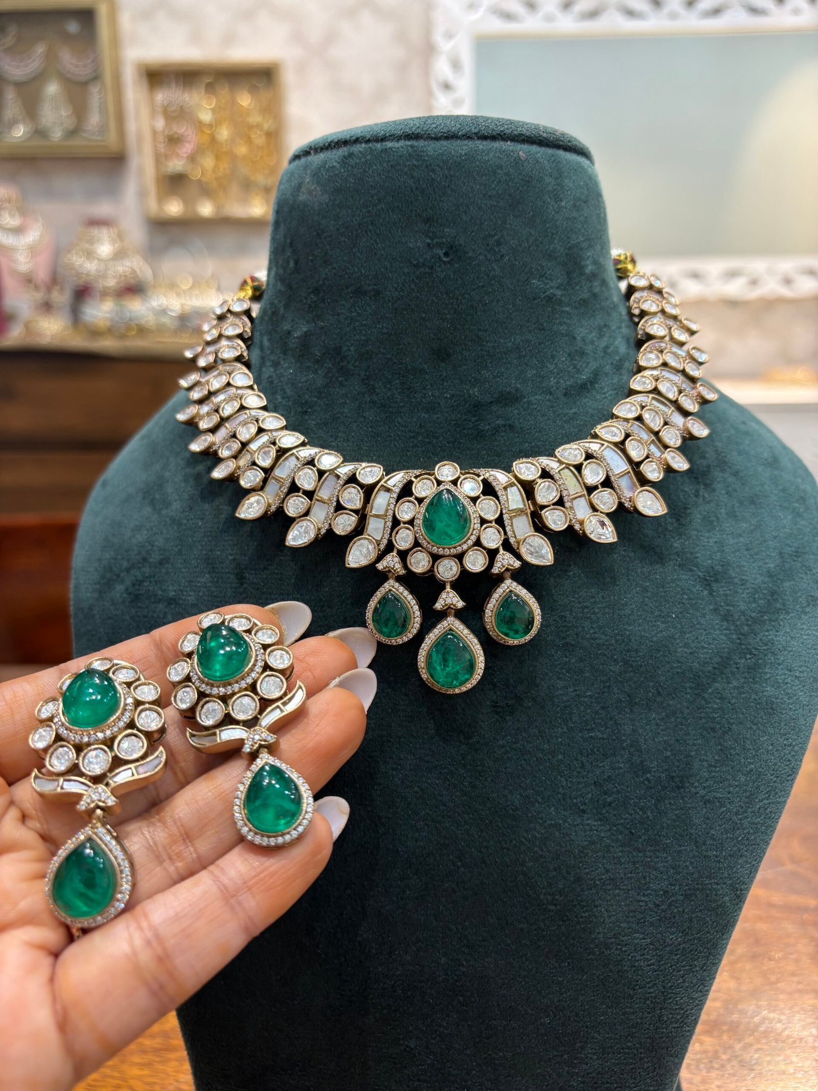 Rachna Polki Necklace Set