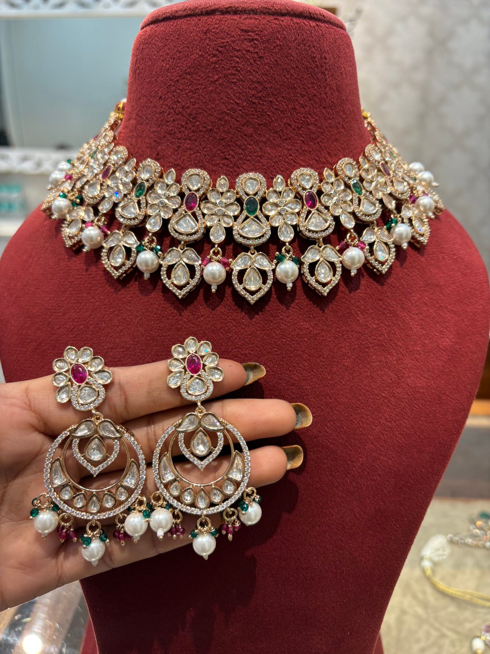 Girisha Polki Necklace Set