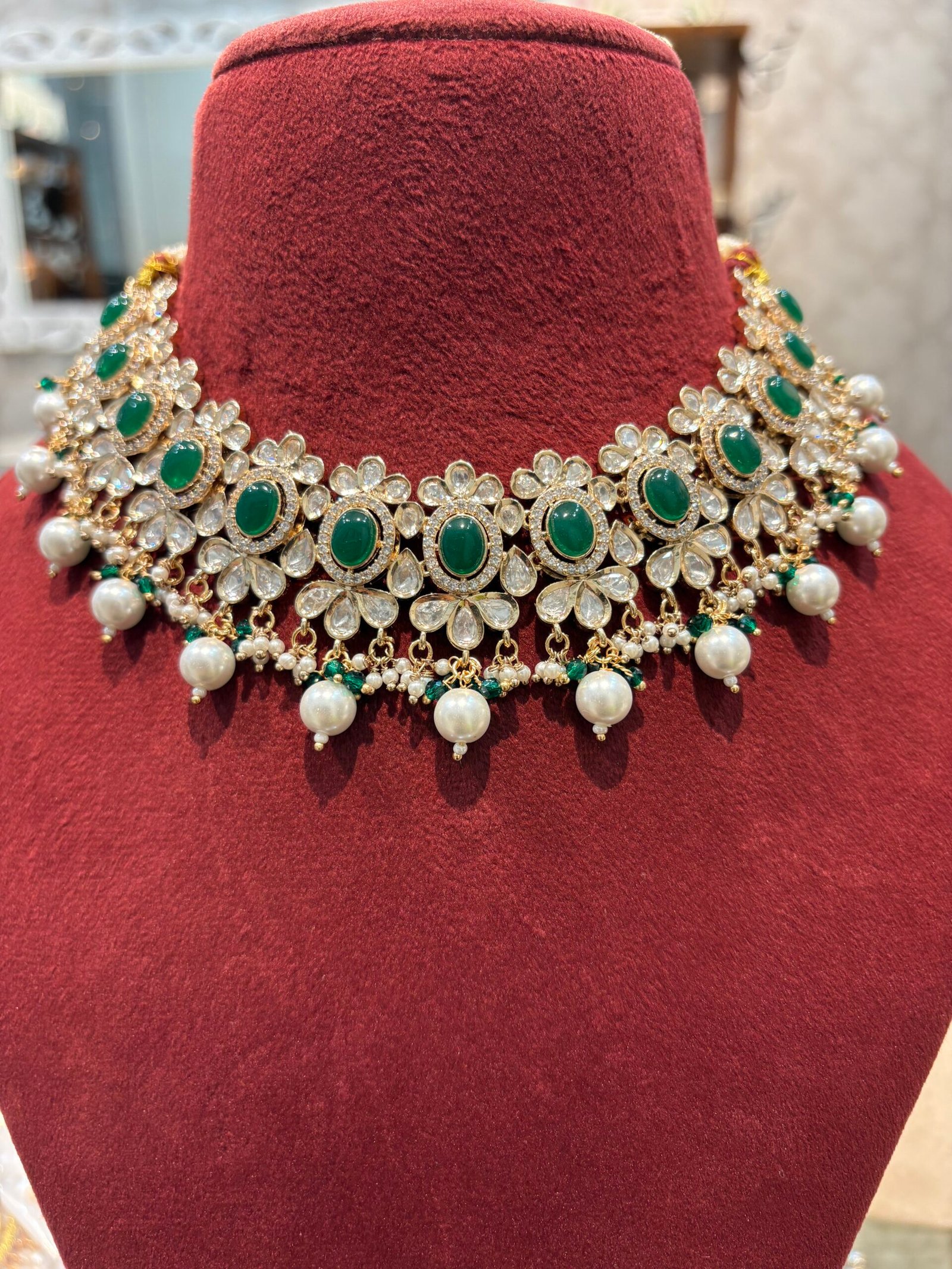 Gazala Polki Necklace Set