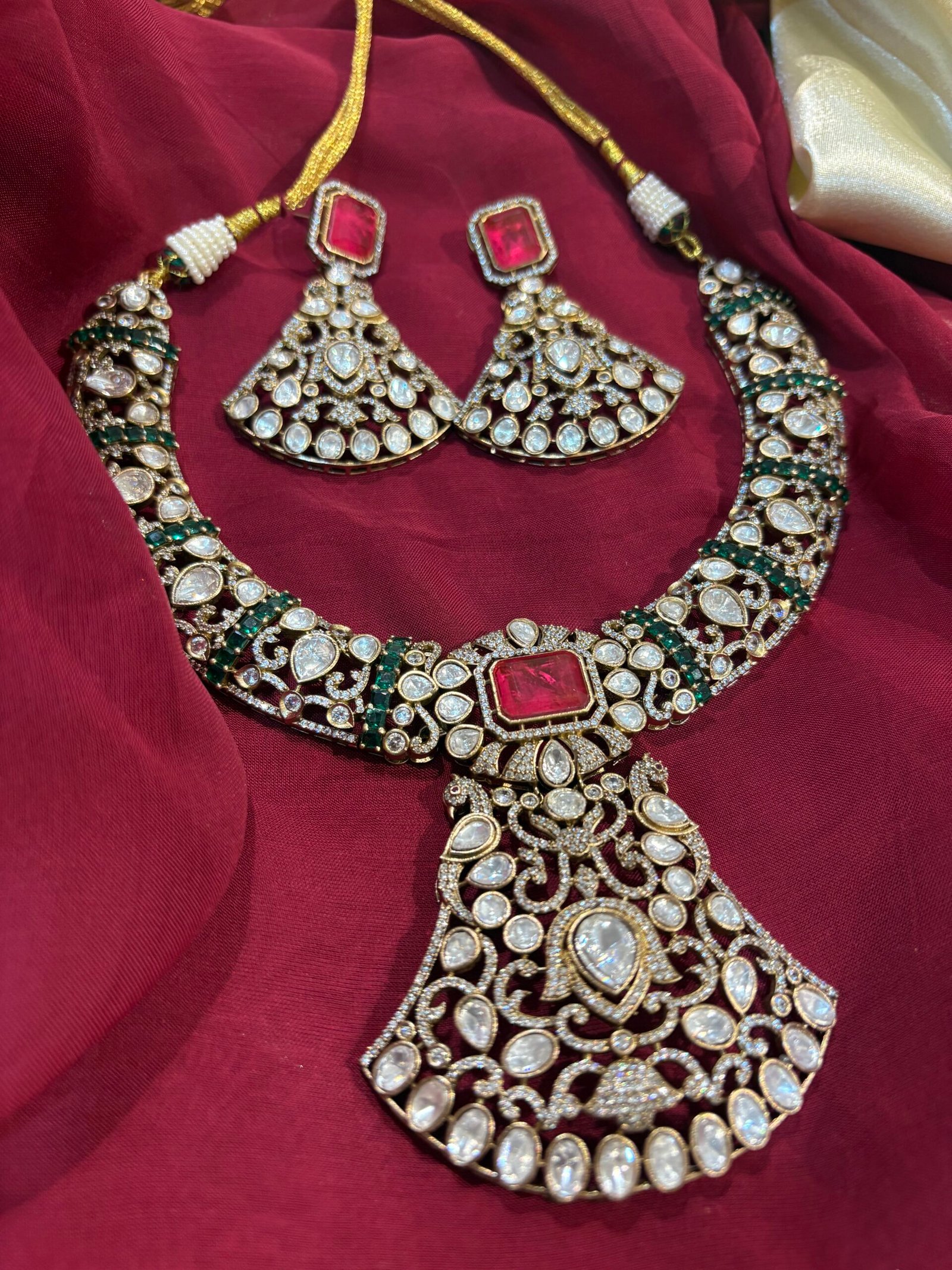 Darshana Polki Necklace Set