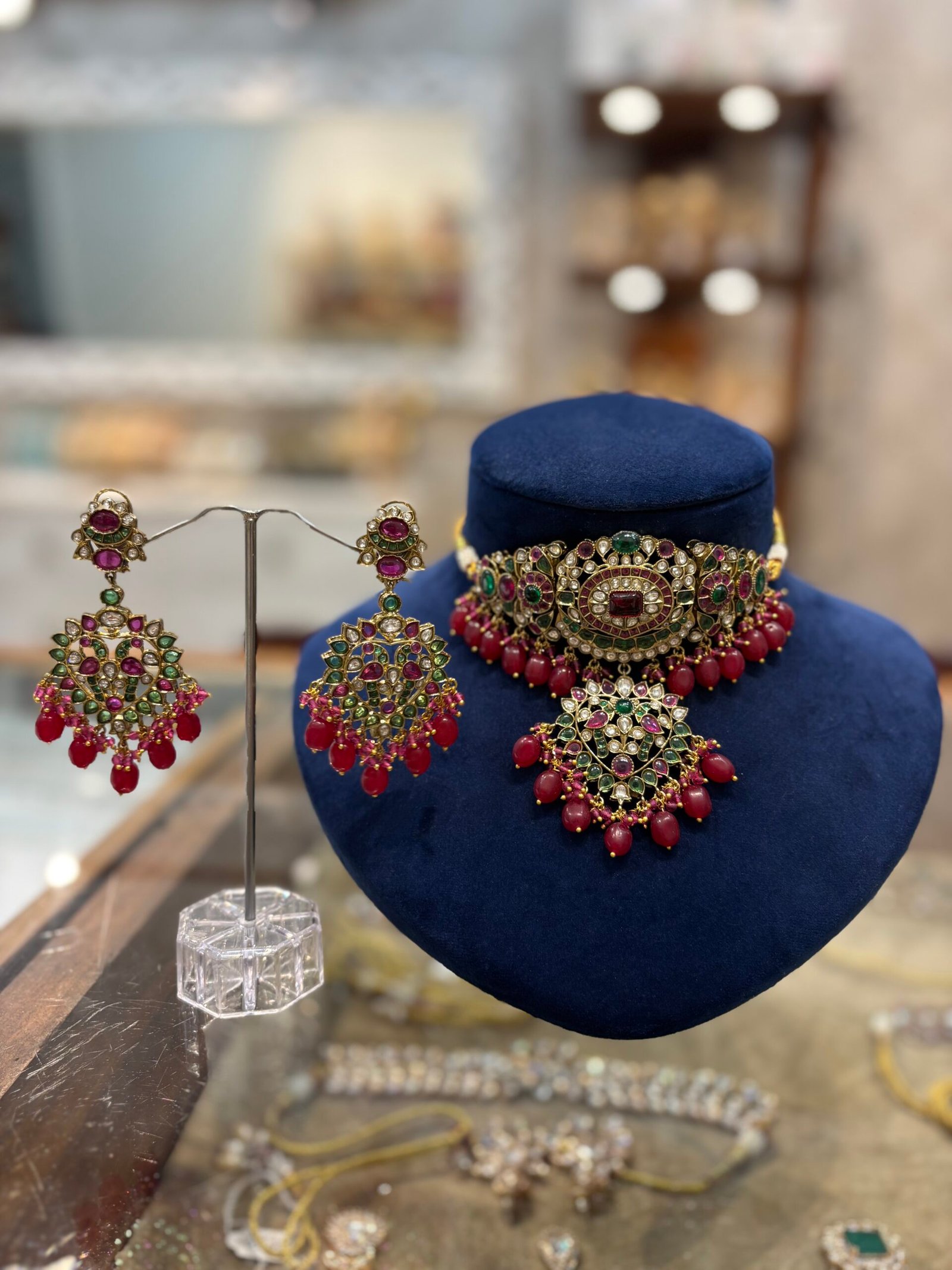 Sneha Multicolor Polki Choker Set