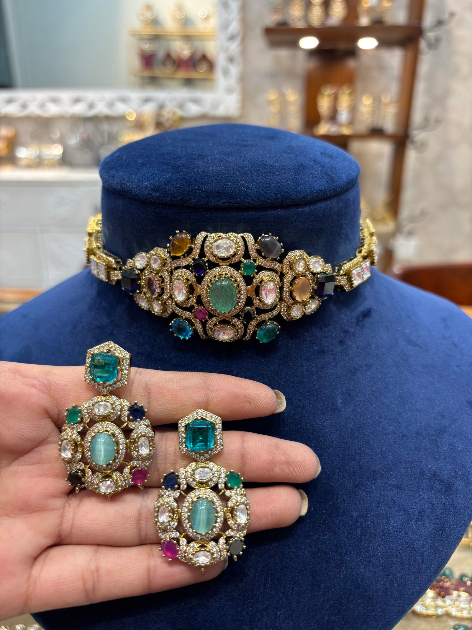 Elina Polki Choker Set