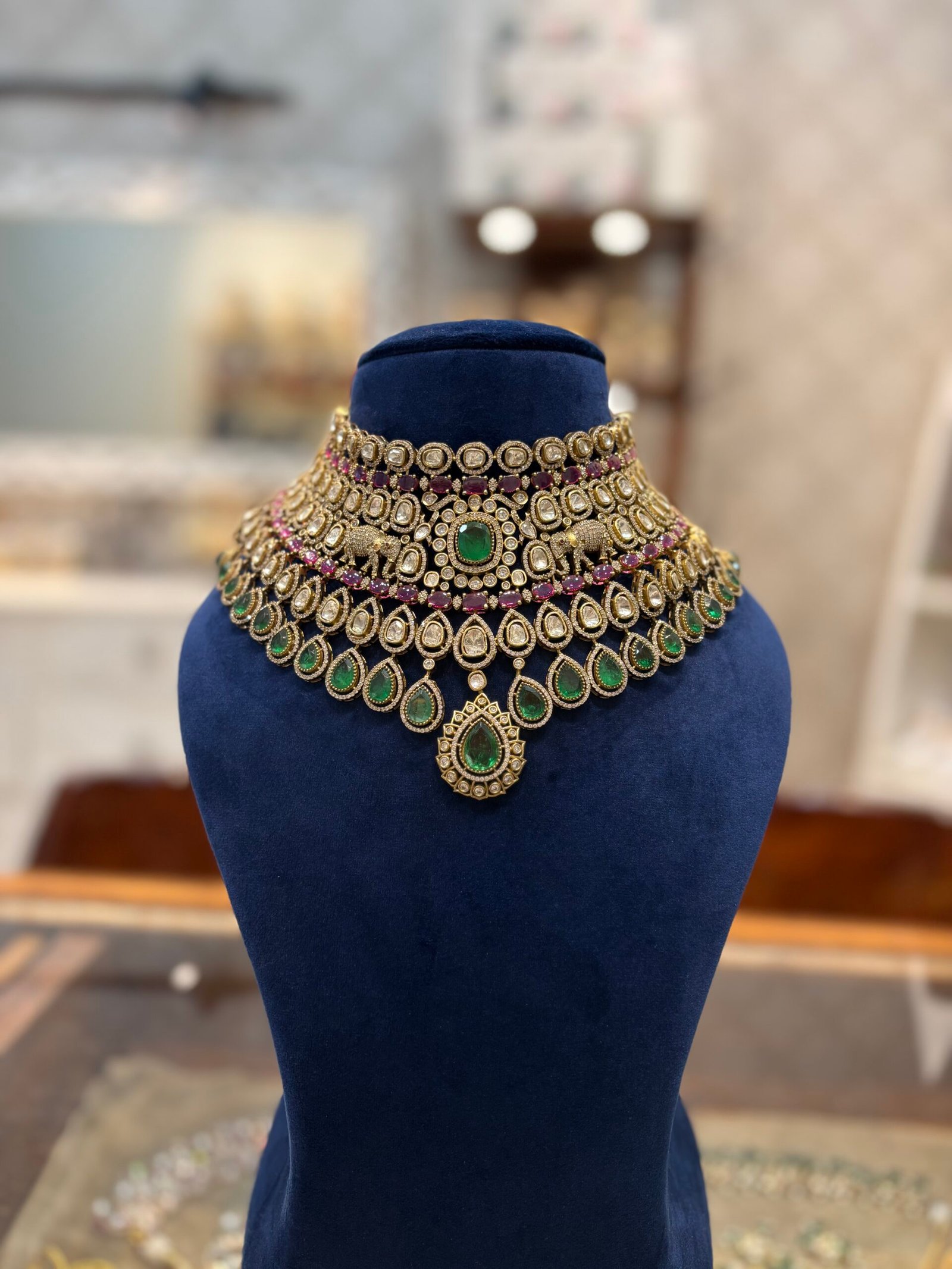 Ridhyara Polki Bridal Choker Set