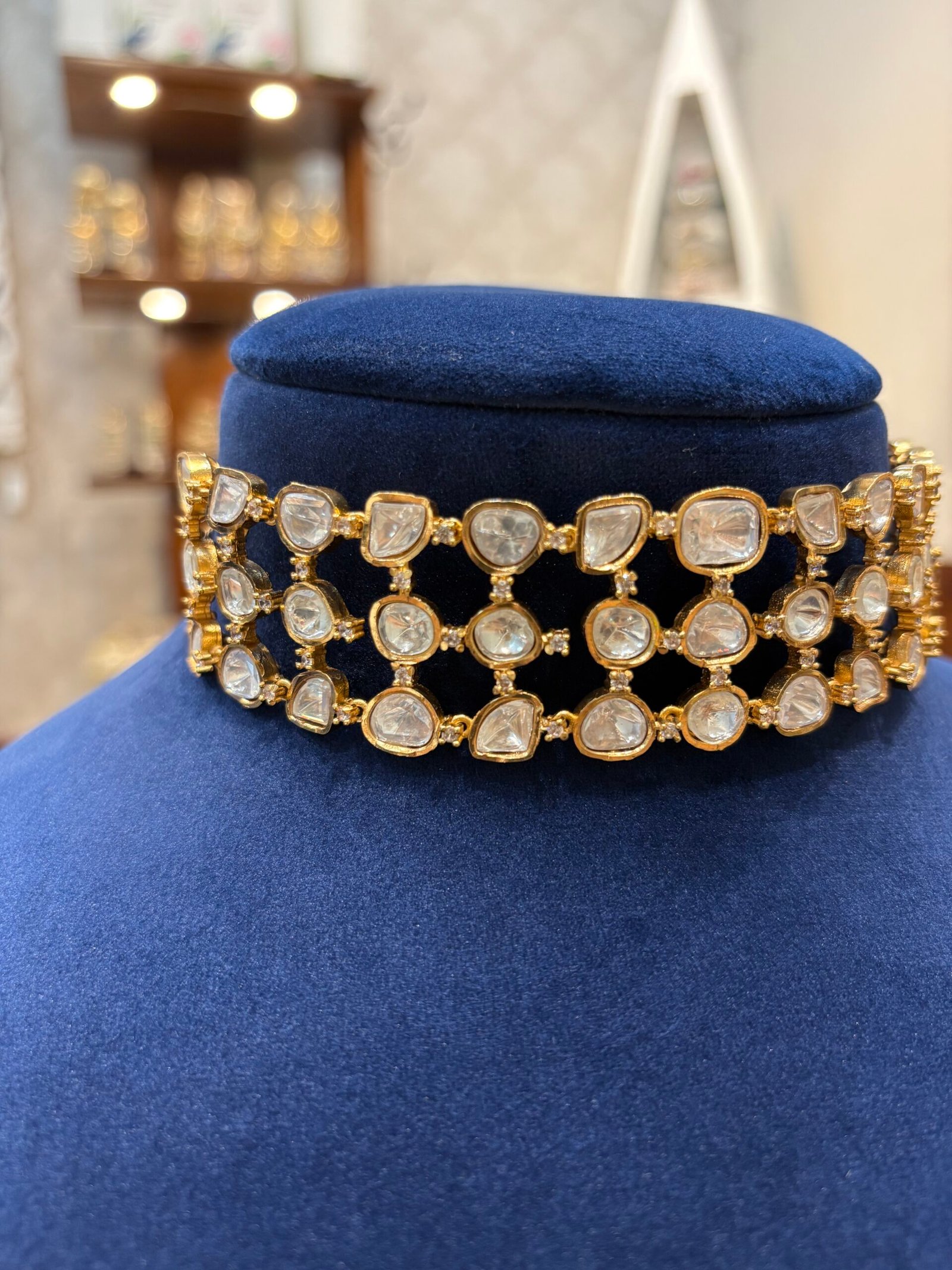Zarina Polki Choker Set