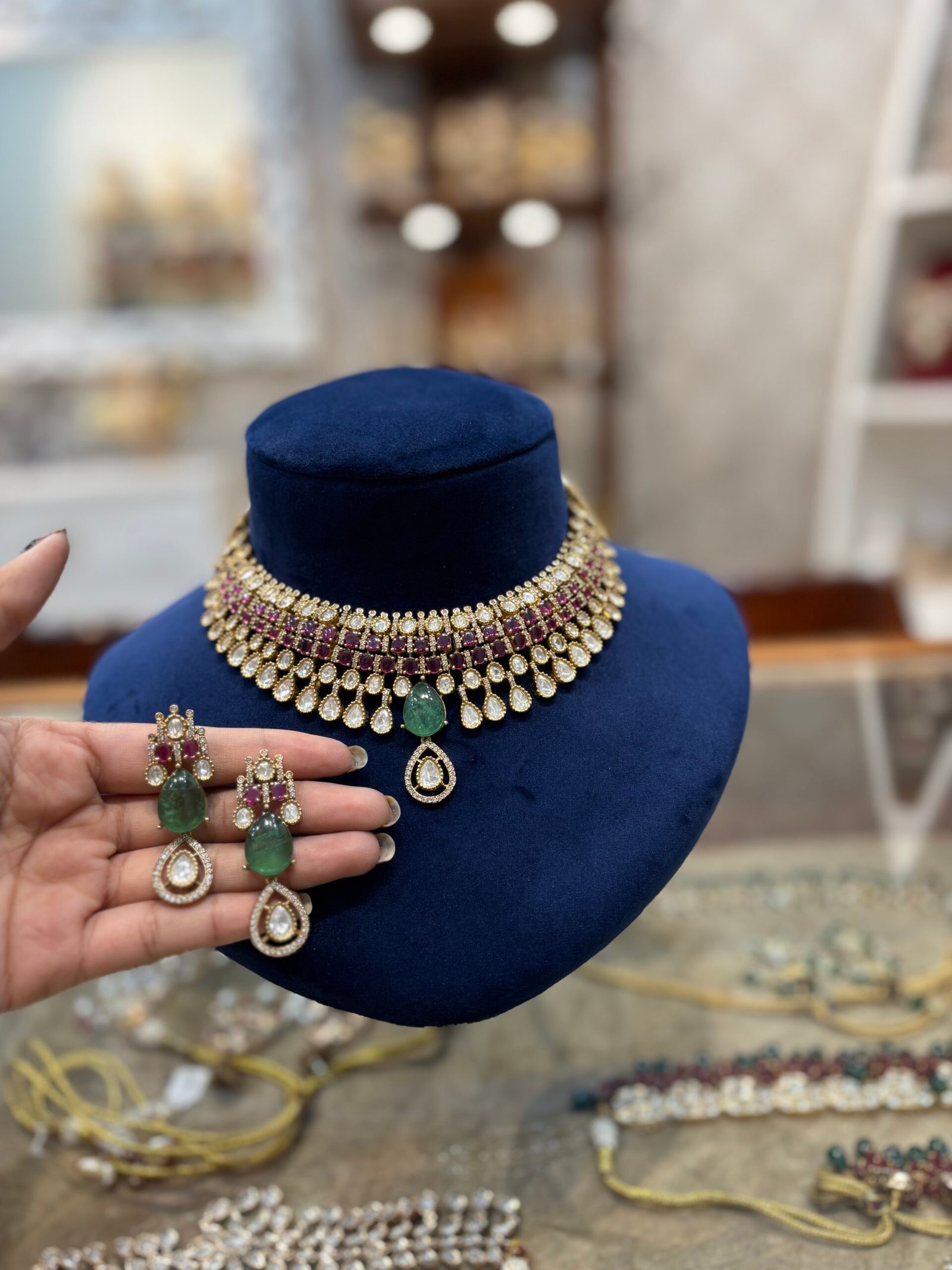 Navyara Polki Necklace Set