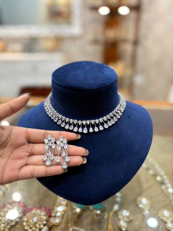 Sonnet Polki Diamond Necklace Set