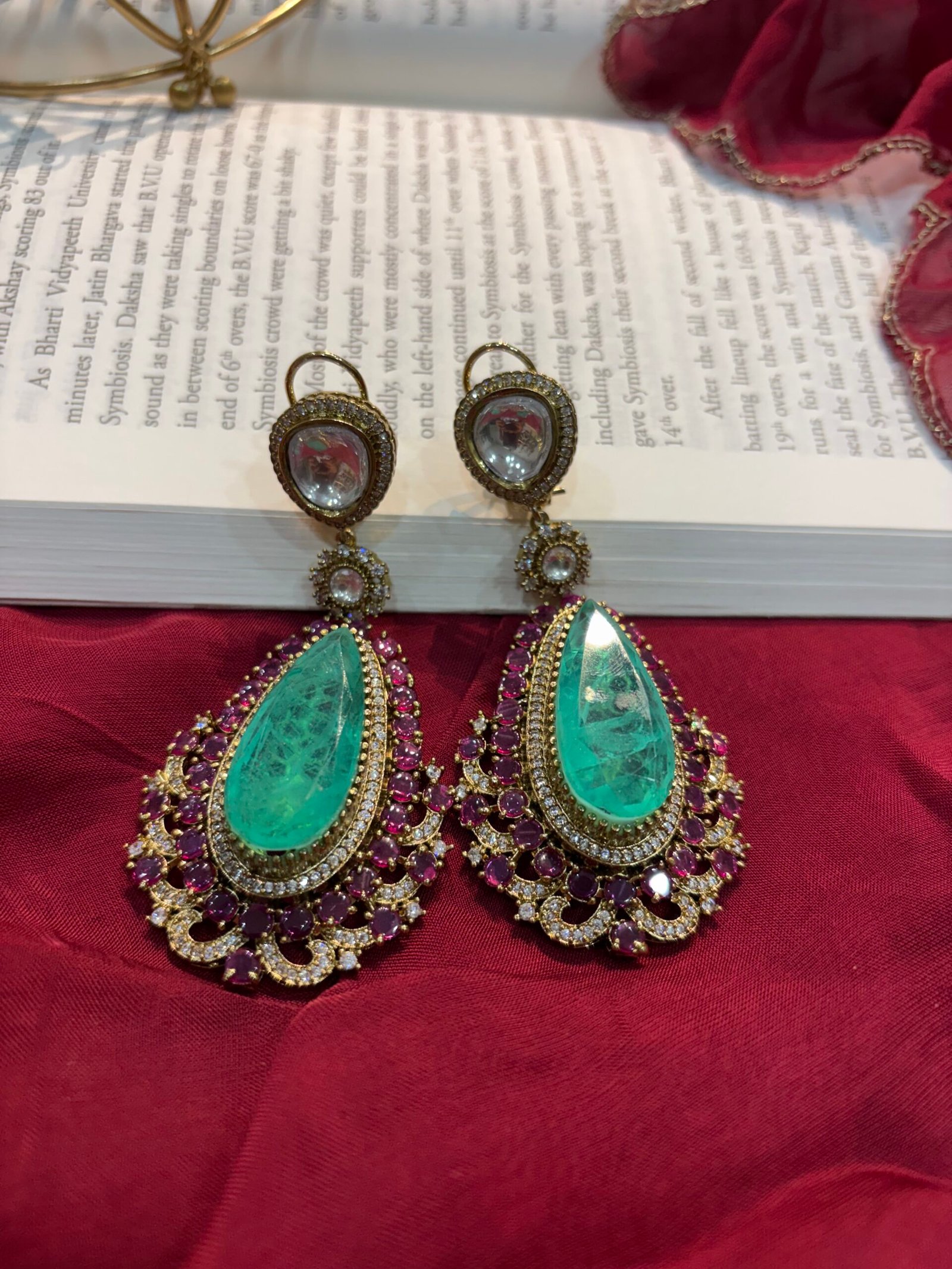 Iraisha Polki Chandbali