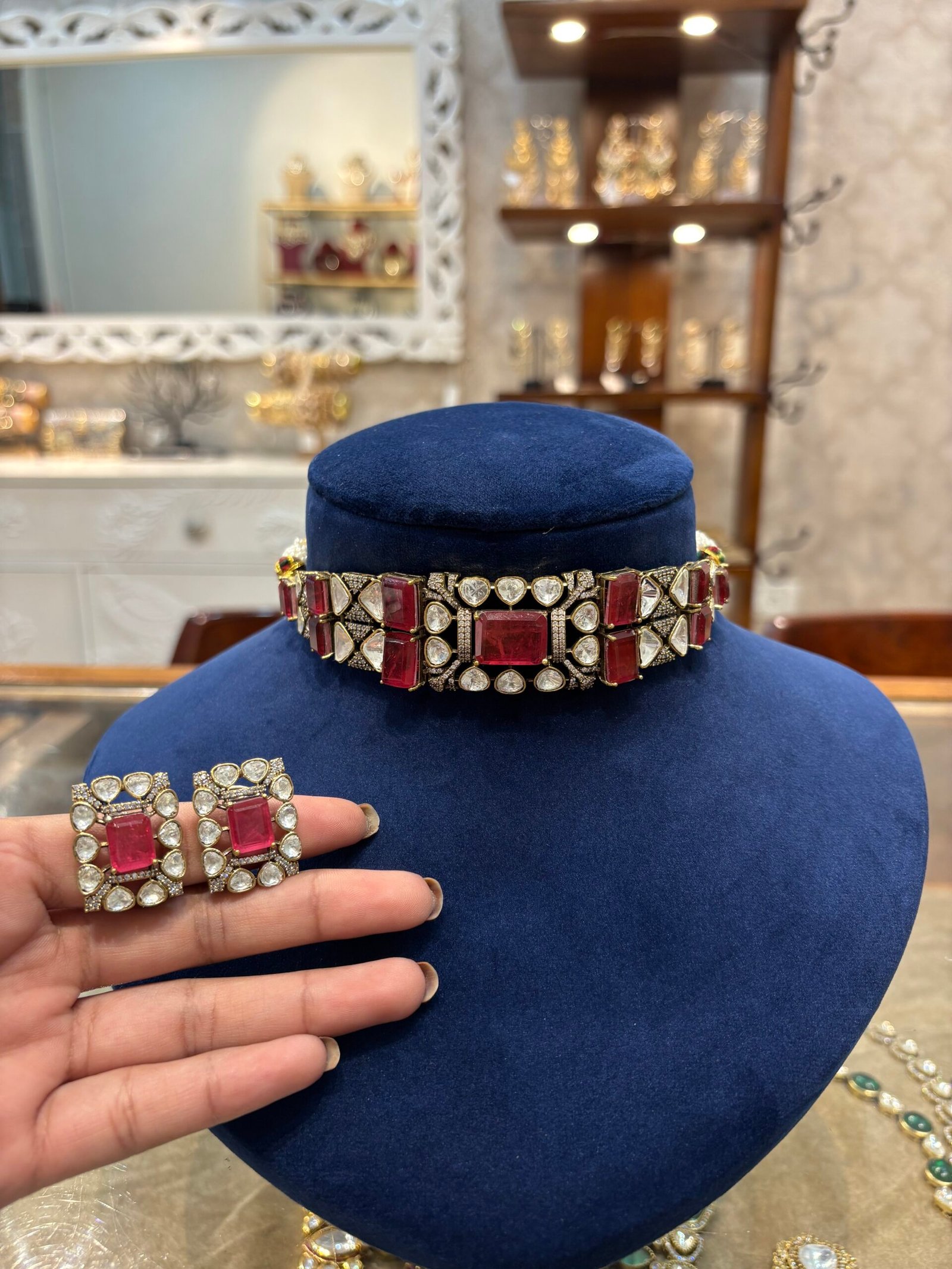 Rishmika Polki Choker Set
