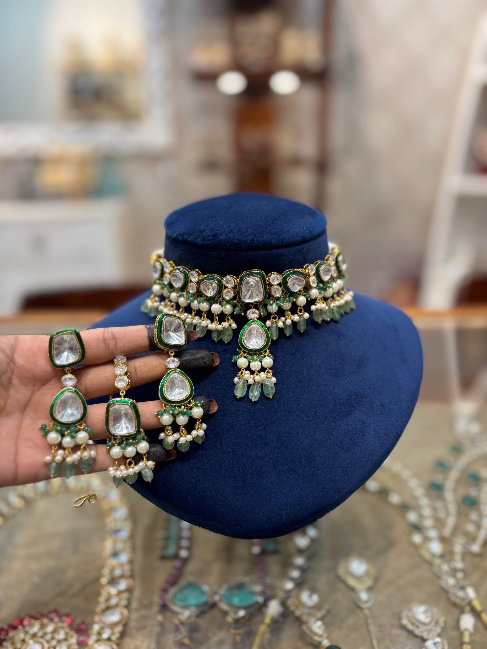 Jagravi Polki Bridal Choker Set