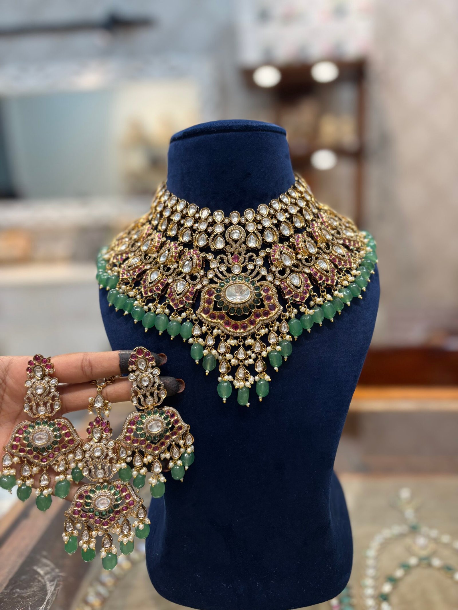 Kairika Polki Bridal Necklace Set