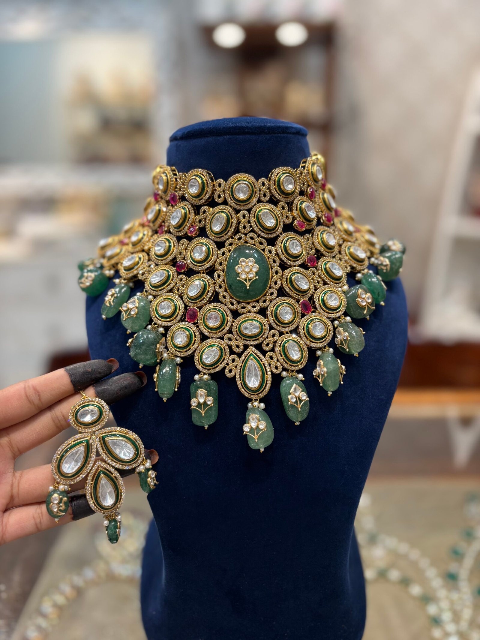 Kavyanshi Polki Bridal Choker Set