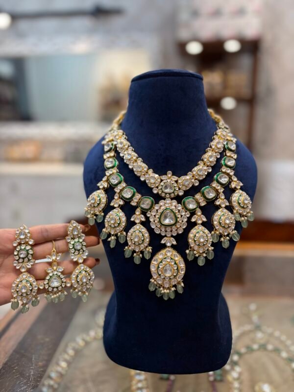 Krisha Polki Bridal Necklace Set
