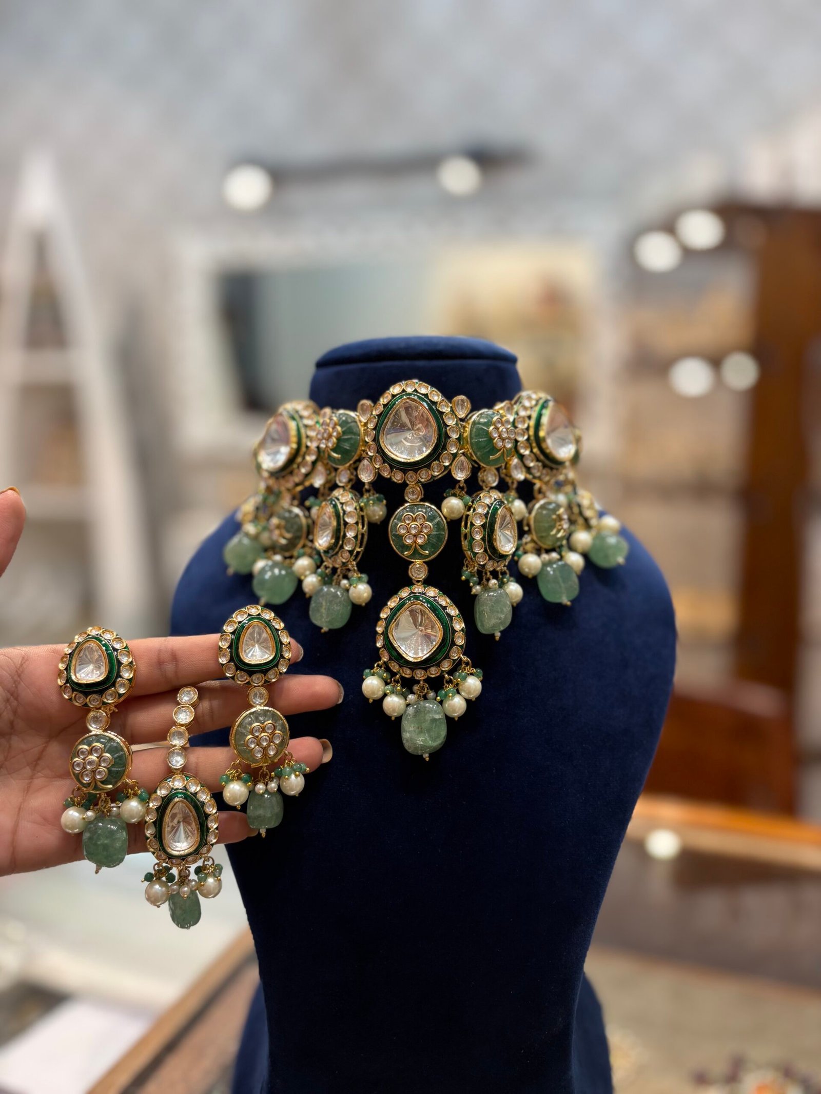 Gayatri Polki Bridal Choker Set