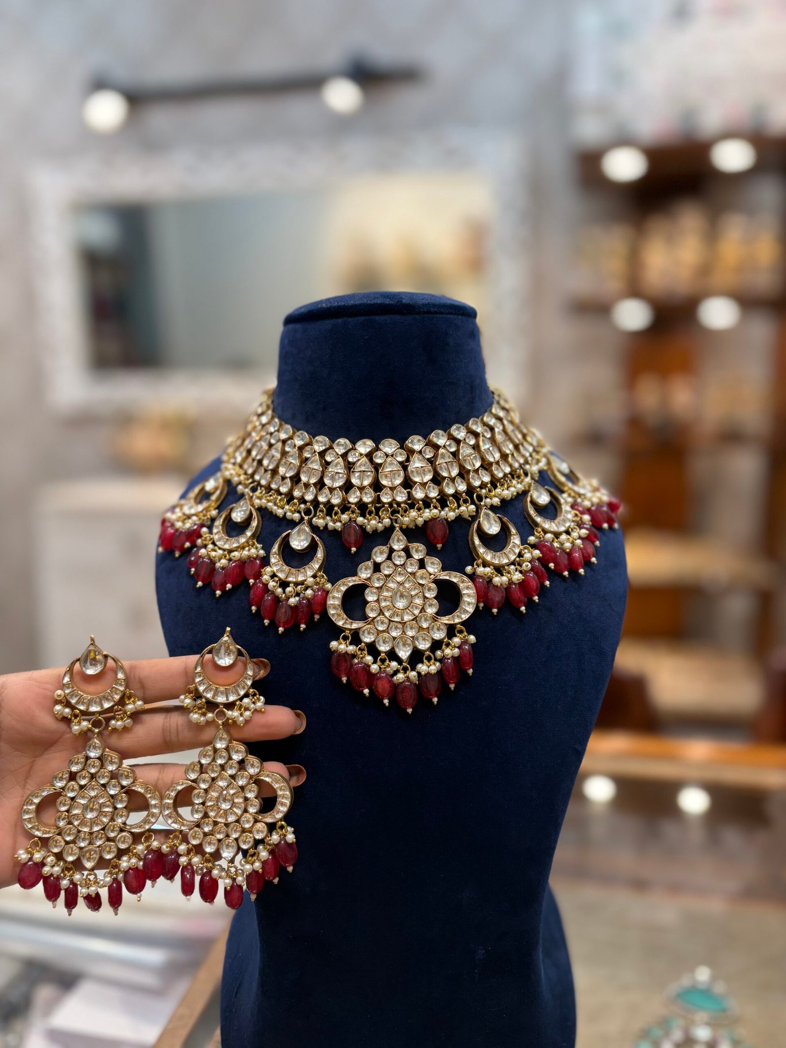 Latika Kundan Bridal Necklace Set