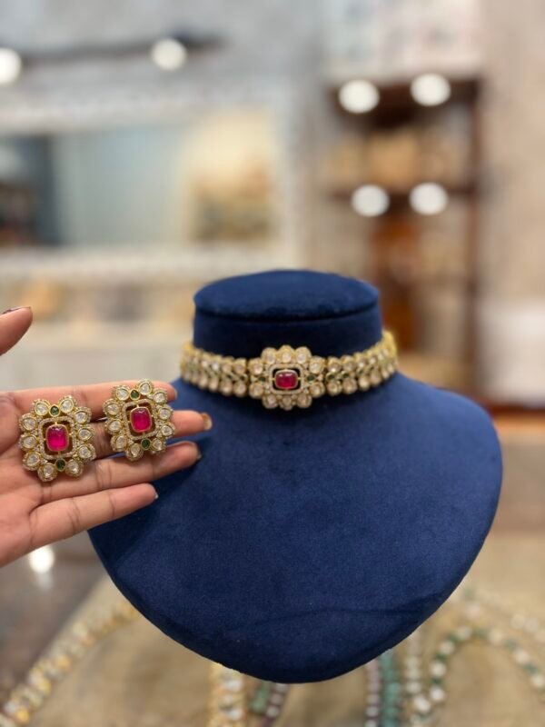 Zaina Polki Choker Set