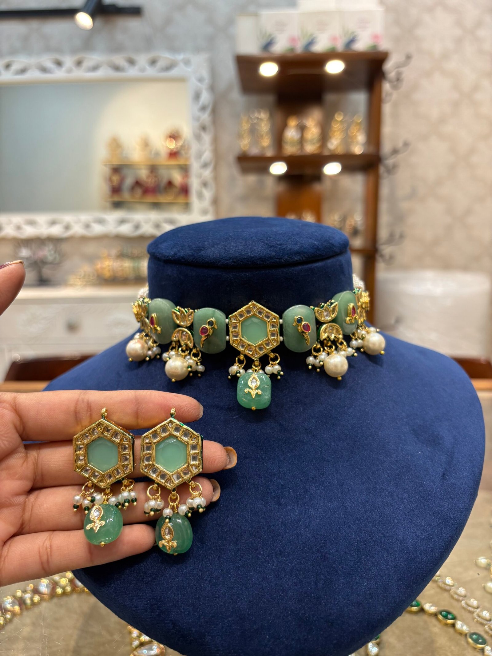 Davina Kundan Choker Set
