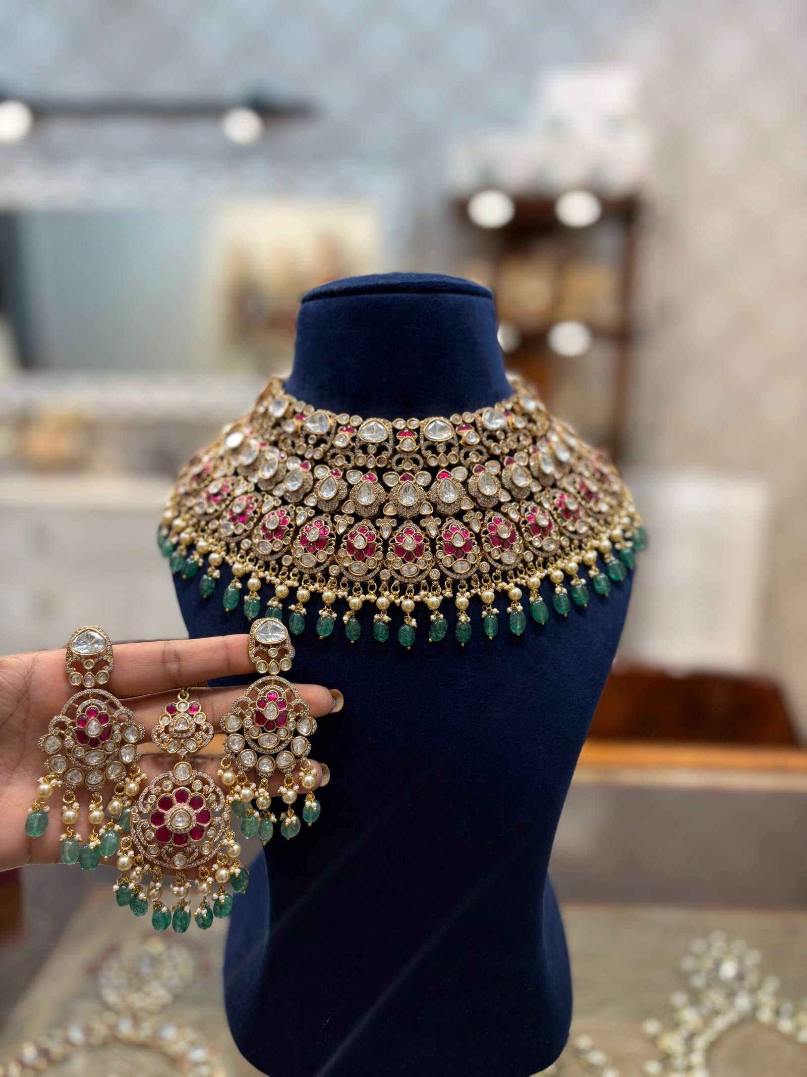 Grishma Polki Bridal Choker Set