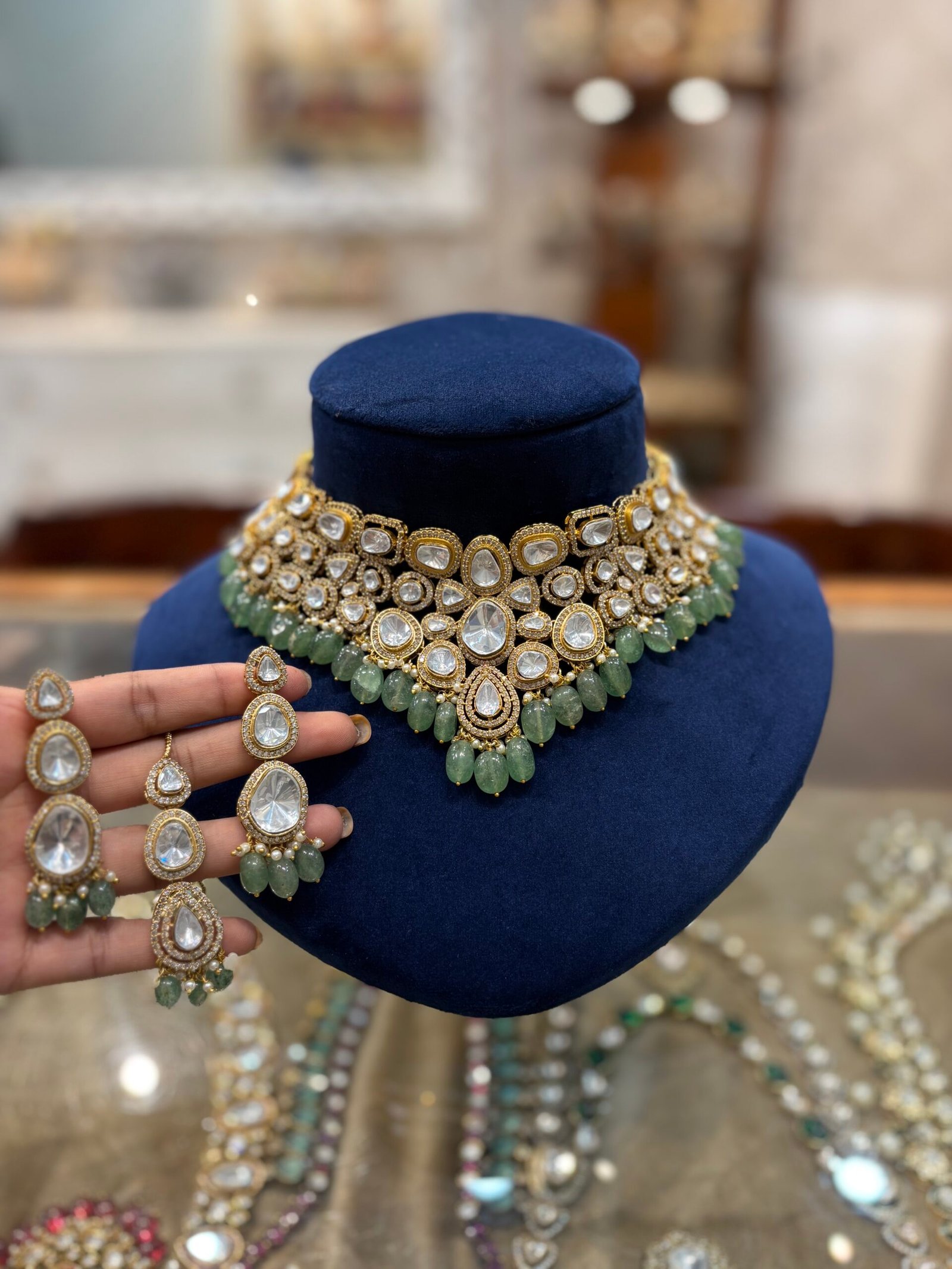 Chitrali Polki Choker Set