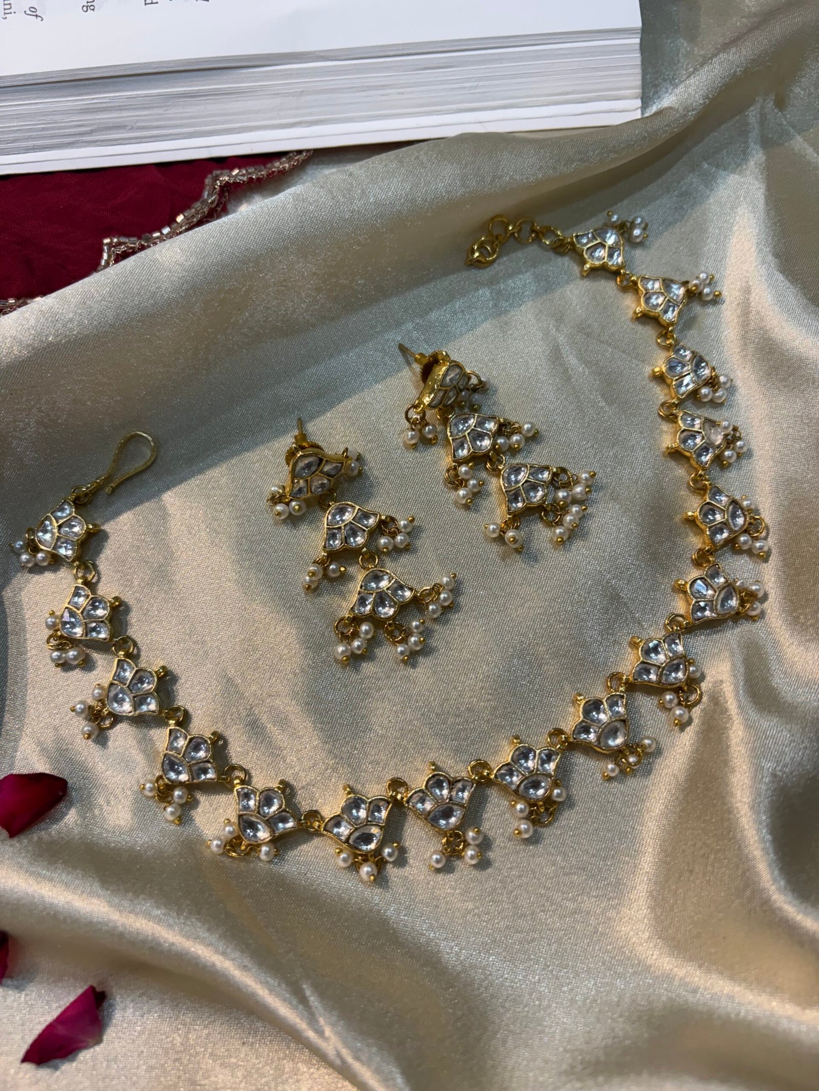 Kumudini Kundan Necklace Set